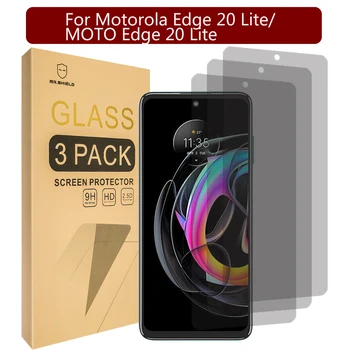 Mr.Shield [3 упаковки] Защитная пленка для экрана конфиденциальности для Motorola Edge 20 Lite / MOTO Edge 20 Lite [Закаленное стекло] [Защита от шпиона] 21