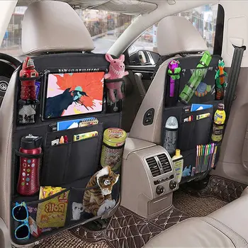 Сумка-держатель для планшета, защита спинки автомобиля, дорожные сумки для хранения детей в поездке 15