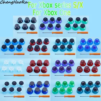6 ШТ 3D Аналоговый Колпачок Для Джойстика Серии Xbox S/X Для Контроллера Xbox One Кнопки-Накладки с Отверткой для Замены Деталей 14