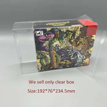 Прозрачная коробка с крышкой из ПЭТ-пластика для SWITCH NS Европейская версия для коллекции Ninja Turtle, ограниченная серия, коробка-витрина для хранения 16