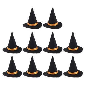 10 шт. Мини-шляпа ведьмы, декоры для бутылок, реквизит для Хэллоуина, чехлы, принадлежности, красная одежда, украшения для вечеринок, Лолита 9