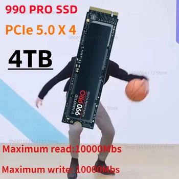 Совершенно Новый 990PRO SSD 10000 Мбит/с M.2 1 ТБ 2 ТБ 4 ТБ PCIe 5.0x4 NVMe Диск 2 ГБ Dram Кэш Внутренний Твердотельный Накопитель для Настольных ПК PS5 18
