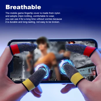 10 Пар чехлов для мобильных игр с дышащим сенсорным экраном и игровых перчаток 16