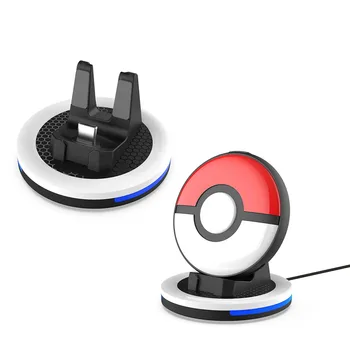 Док-станция для зарядного устройства Type-C, противоскользящая зарядная база с подсветкой для Pokemo Go Plus + 20