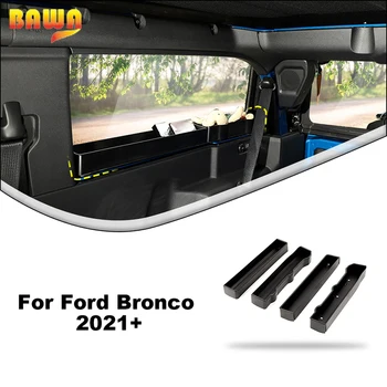 Коробка для хранения багажника BAWA ABS для Ford Bronco 2/4-дверный 2021 2022 2023 Для уборки салона автомобиля Аксессуары 14
