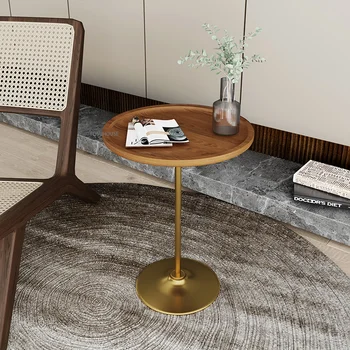 Журнальный столик из массива дерева в скандинавском стиле для мебели в гостиной, легкий Роскошный креативный кофейный уголок, Простой балкон, чайный столик для отдыха 7